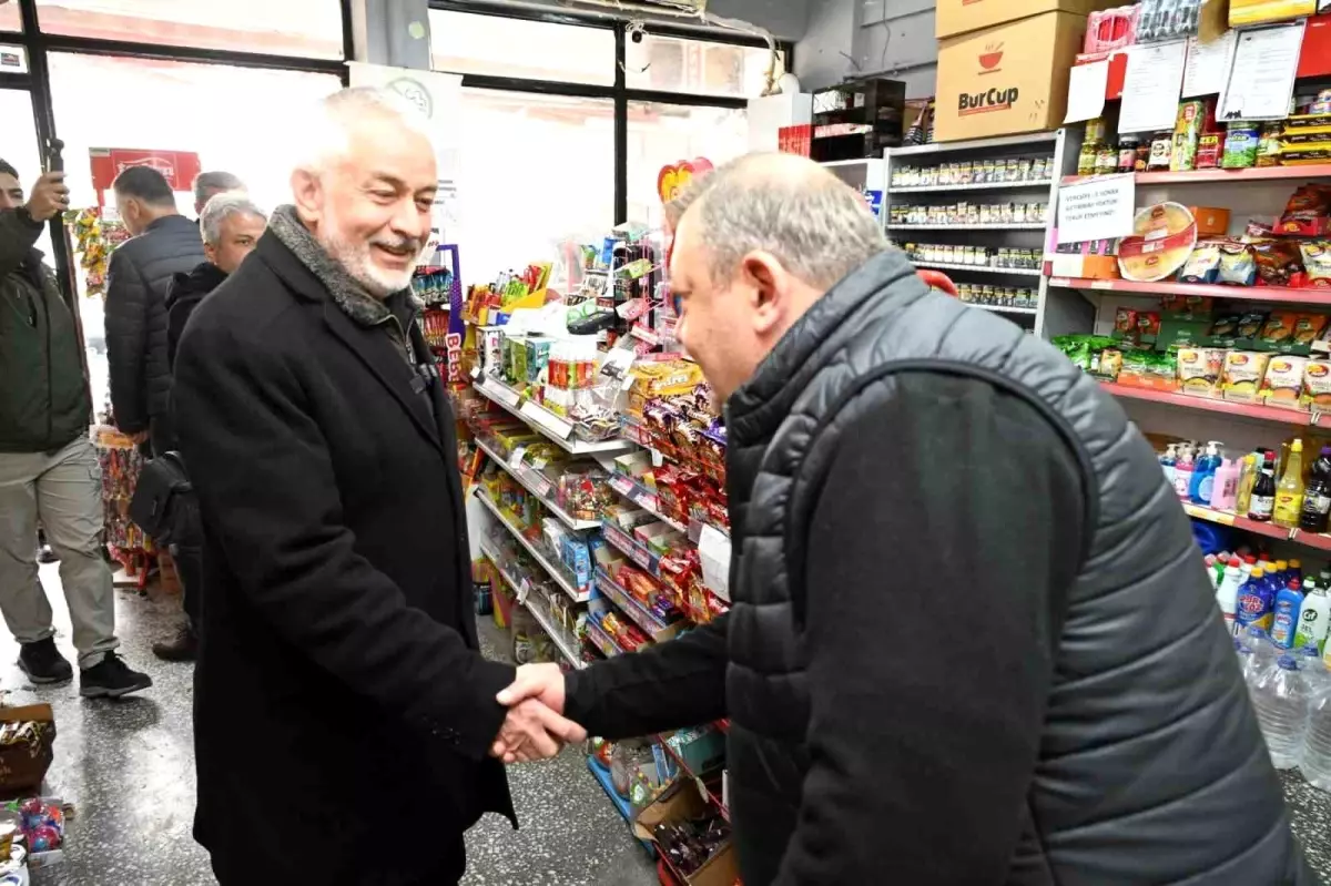 Isparta Belediye Başkanı Şükrü Başdeğirmen Esnafı Ziyaret Etti