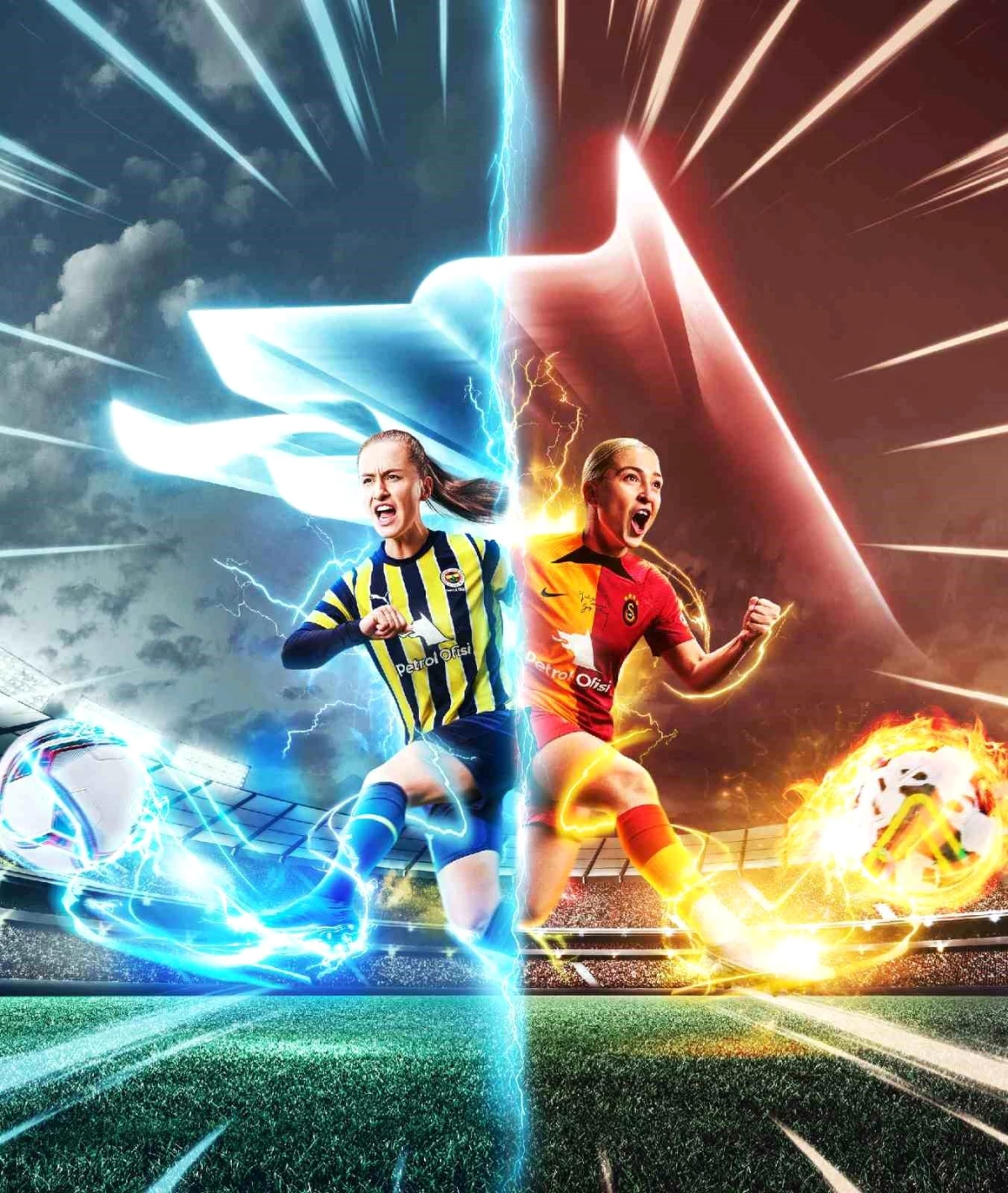 Fenerbahçe ve Galatasaray Kadın Futbol Takımları Arasında Derbi Heyecanı