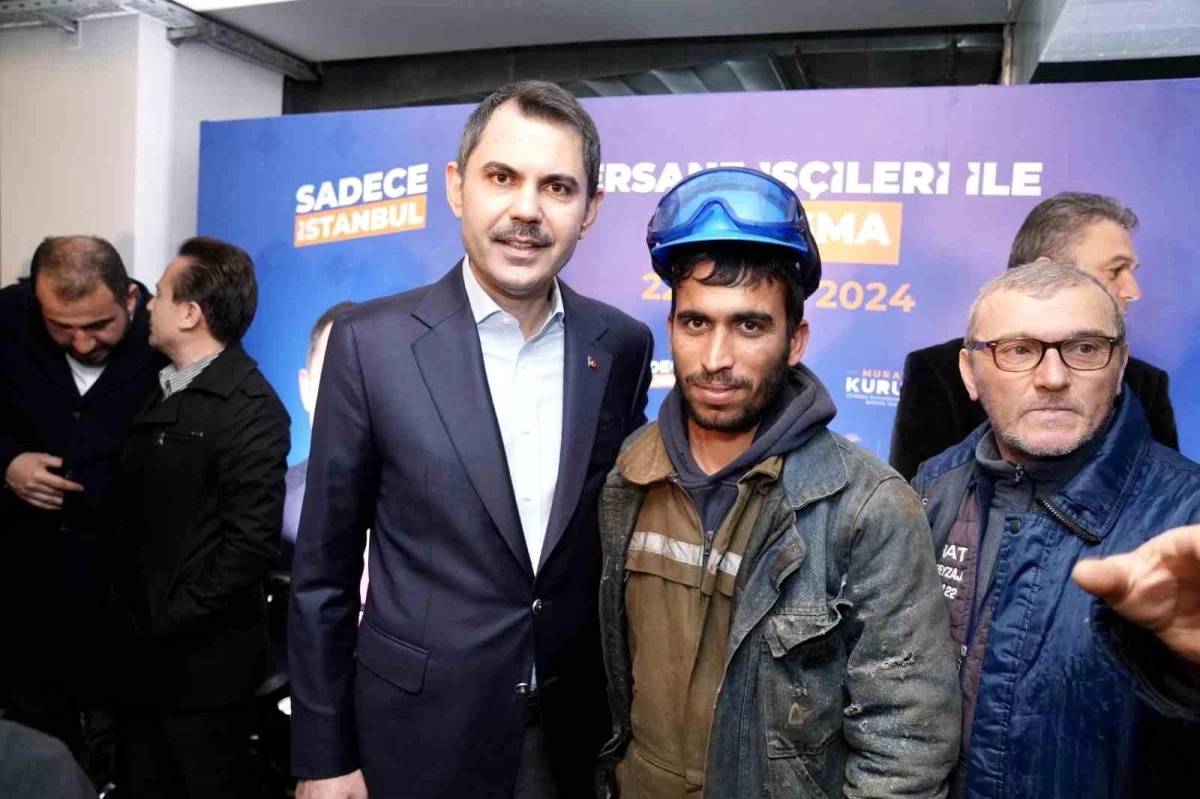 Murat Kurum, Tuzla\'da Tersane İşçileriyle Bir Araya Geldi