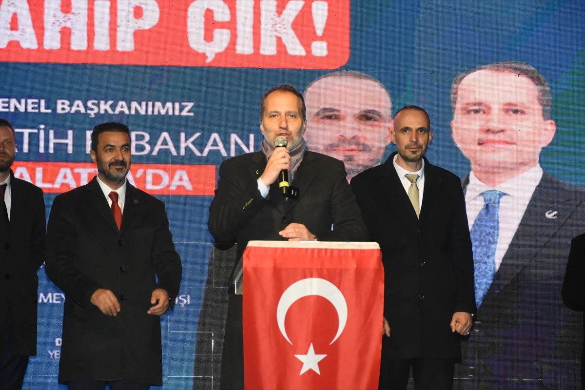 Yeniden Refah Partisi Genel Başkanı Fatih Erbakan Malatya\'da temaslarda bulundu
