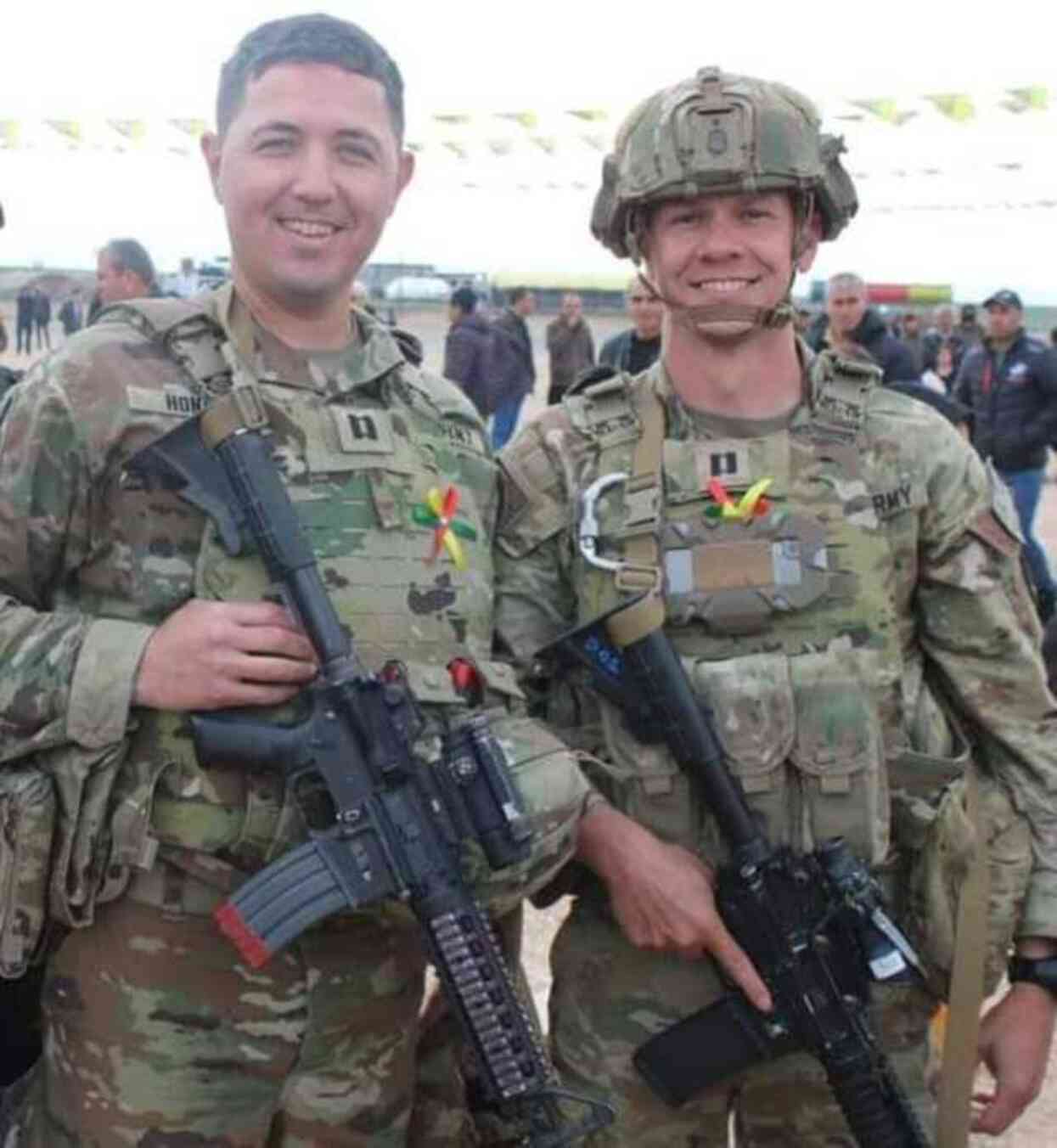 ABD askerleri Suriye'deki nevruz etkinliklerine katıldı ABD askerleri Suriye'deki nevruz etkinliklerine katıldı