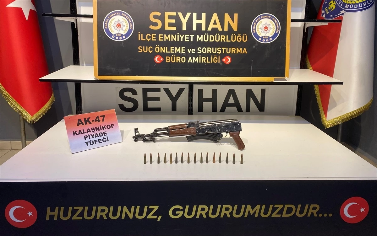Adana\'da yapılan aramada AK-47 kalaşnikof piyade tüfeği ele geçirildi