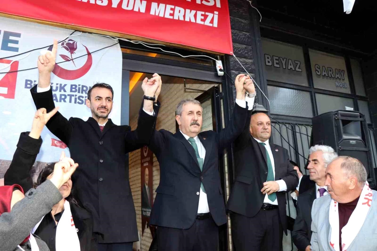 BBP Genel Başkanı Destici, Oltu\'da Belediye Başkan Adayı Koşar\'a Tam Destek Verdi