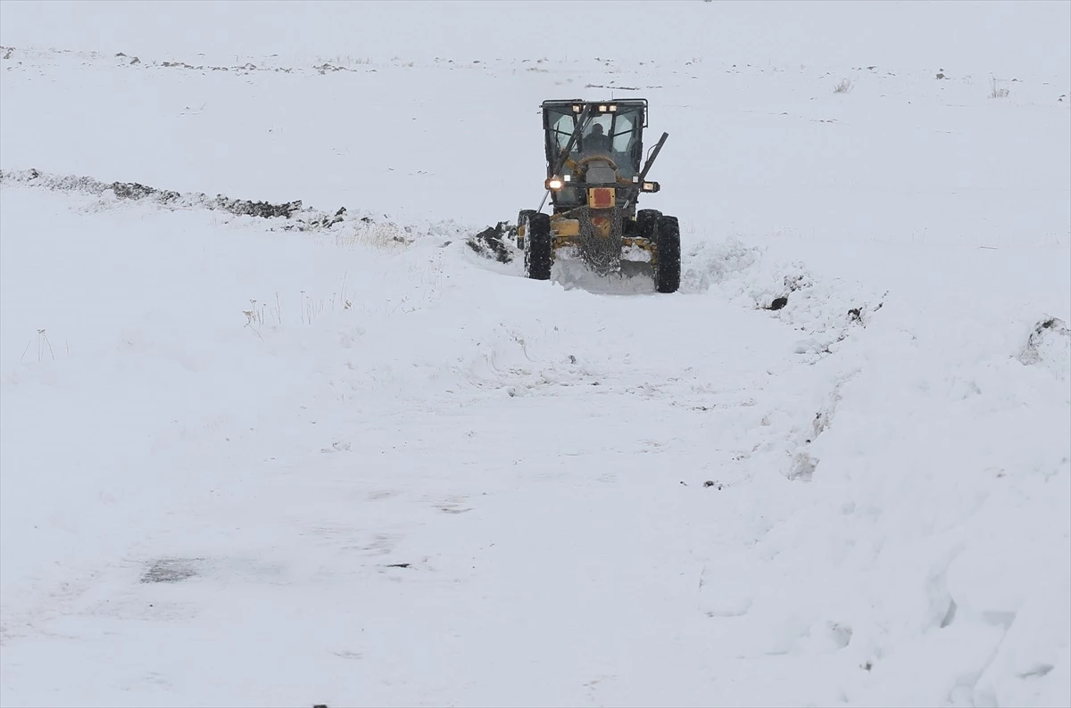 Erzurum ve Kars\'ta kar yağışı nedeniyle 594 yerleşim yerine ulaşım sağlanamıyor