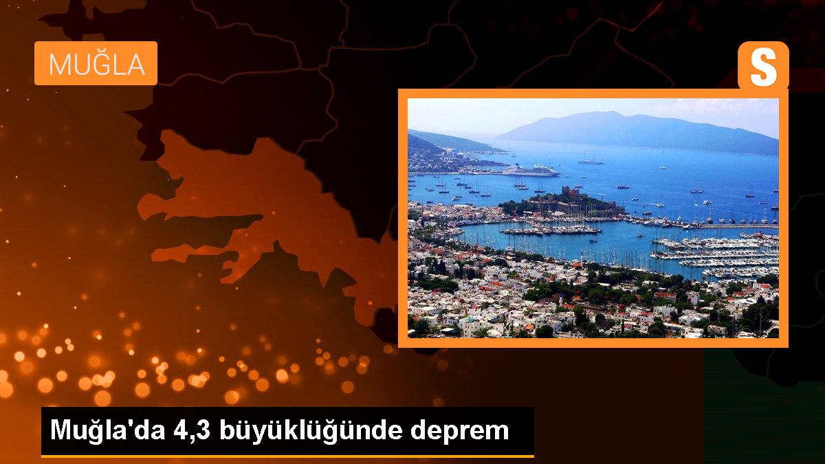 Muğla\'nın Marmaris ilçesinde 4,3 büyüklüğünde deprem meydana geldi