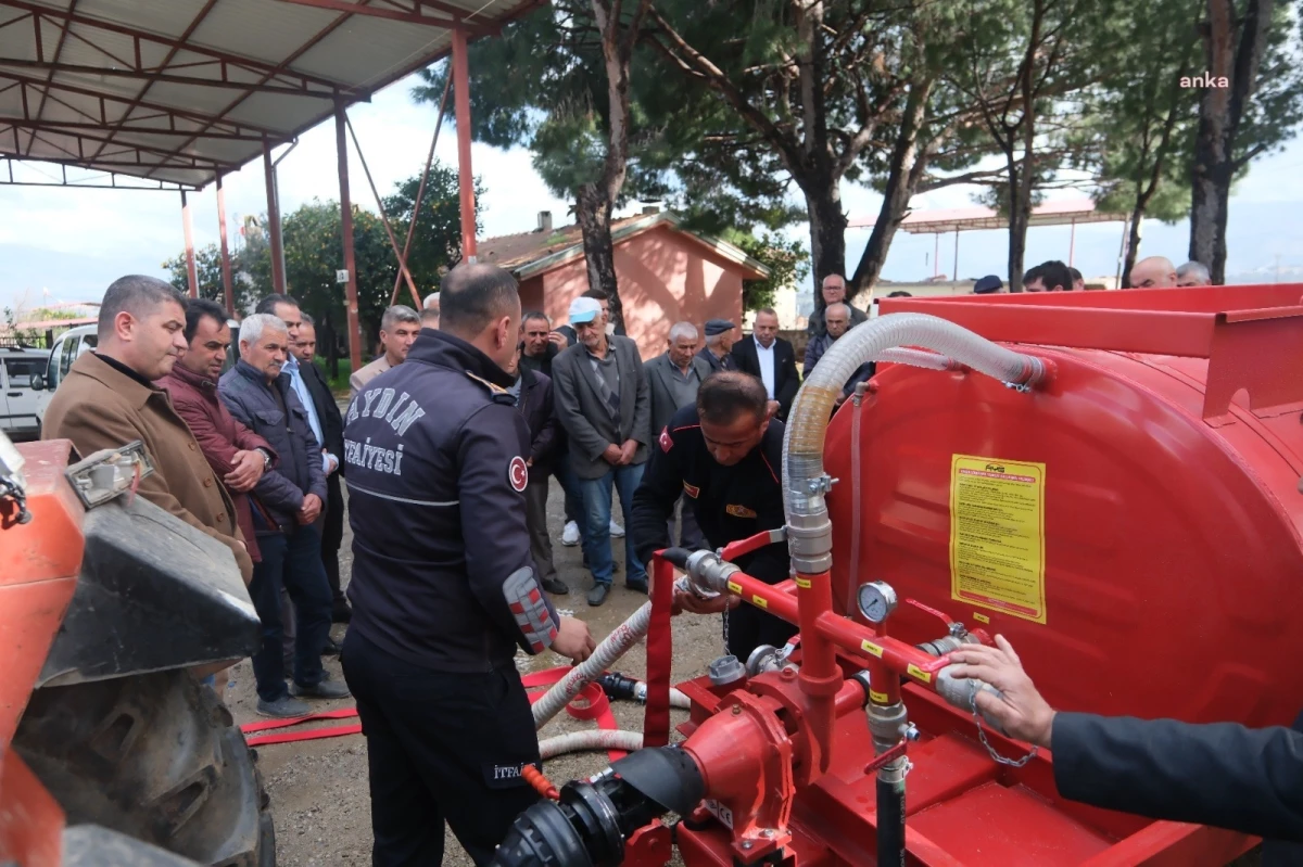 Aydın Büyükşehir Belediyesi Merkeze Uzak Mahallelere Yangın Söndürme Tankeri Desteği Veriyor