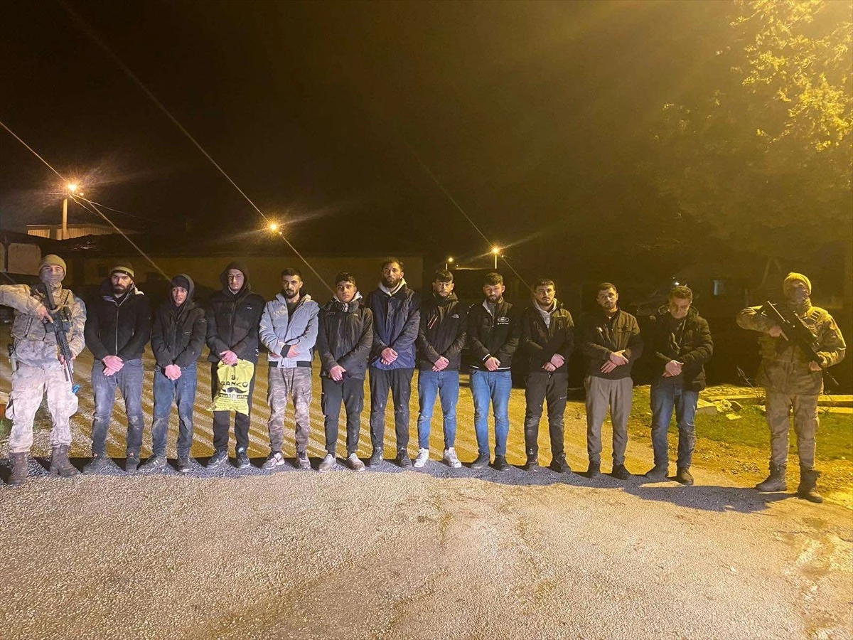 Edirne\'de 11 düzensiz göçmen yakalandı