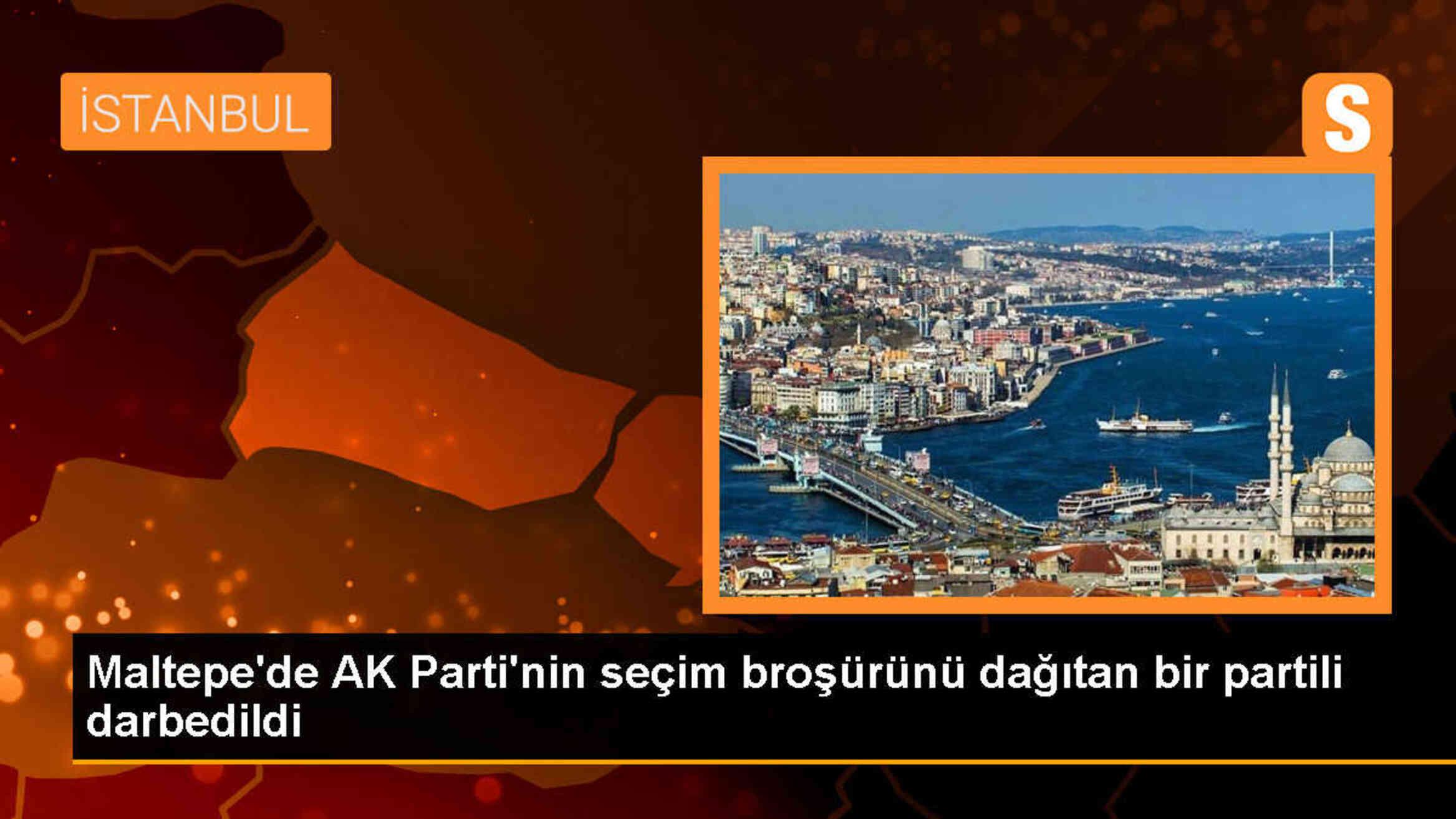 Maltepe\'de AK Parti Seçim Broşürü Dağıtan Partiliye Saldırı