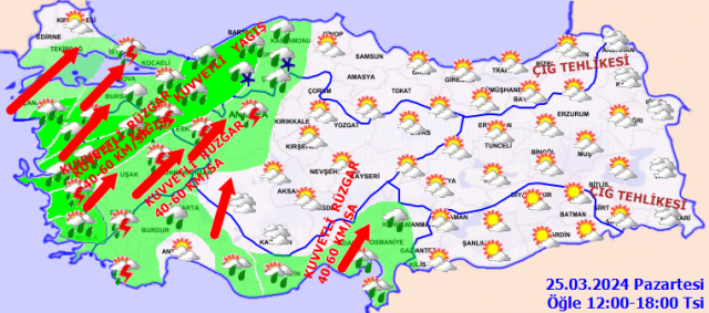 Meteoroloji'den stanbul ve Ankara dahil 23 ile sar kodlu uyar