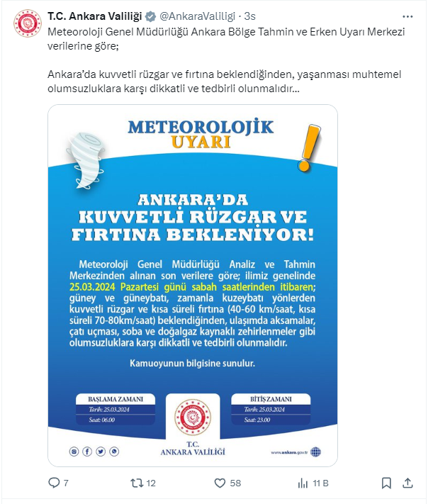 Meteoroloji'den stanbul ve Ankara dahil 23 ile sar kodlu uyar
