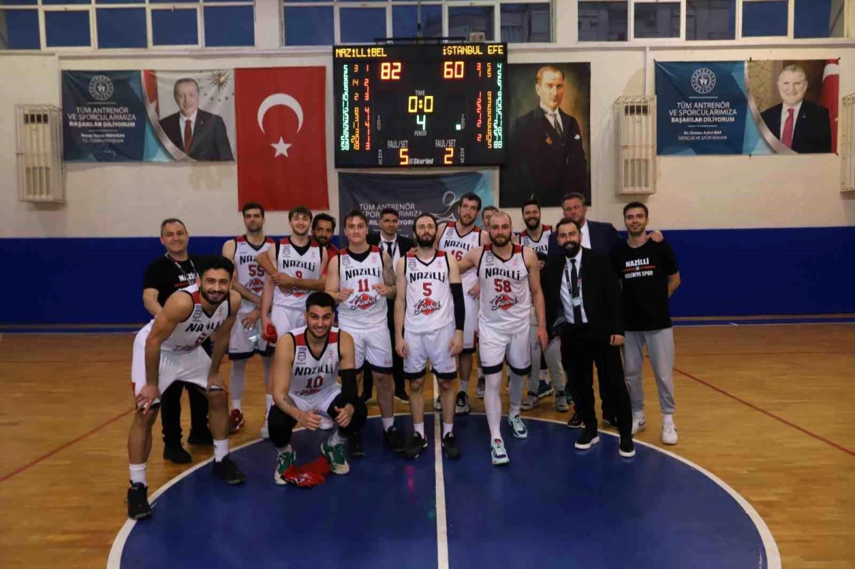 Nazilli Belediyespor Erkek Basketbol Takımı İstanbul Efendileri\'ni mağlup etti