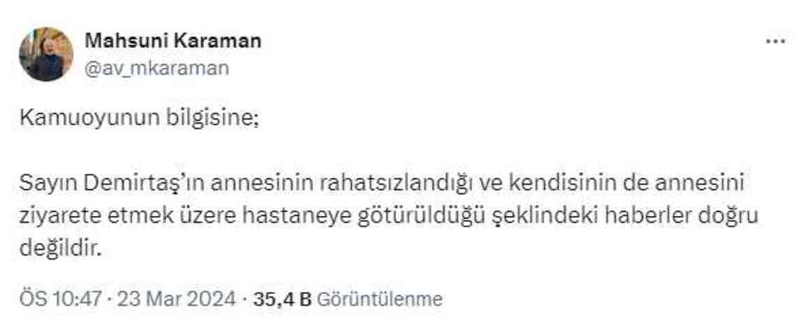 Selahattin Demirtaş, Diyarbakır'a mı götürüldü? Avukatından iddiaya yalanlama geldi