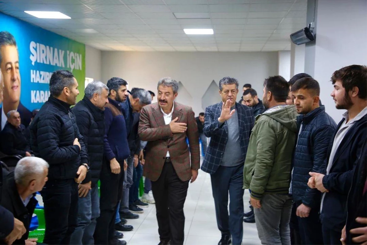 AK Parti Şırnak Belediye Başkan Adayı Mehmet Yarka\'ya güçlü destek