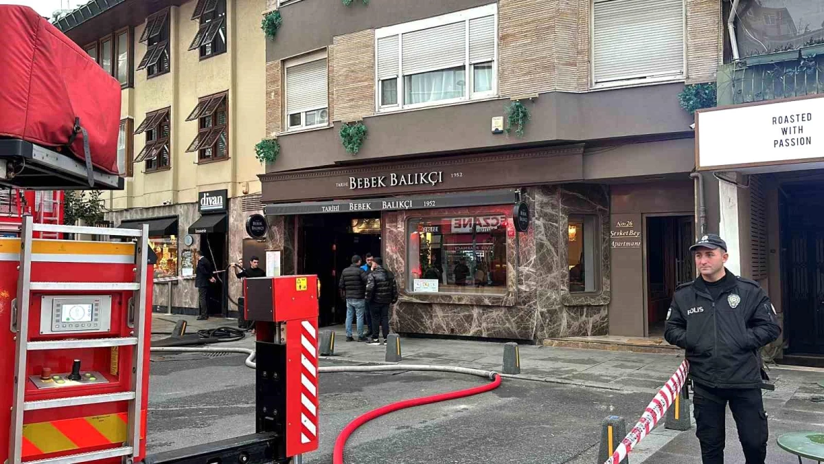 Beşiktaş Bebek\'te Ünlü Balık Restoranında Yangın Çıktı