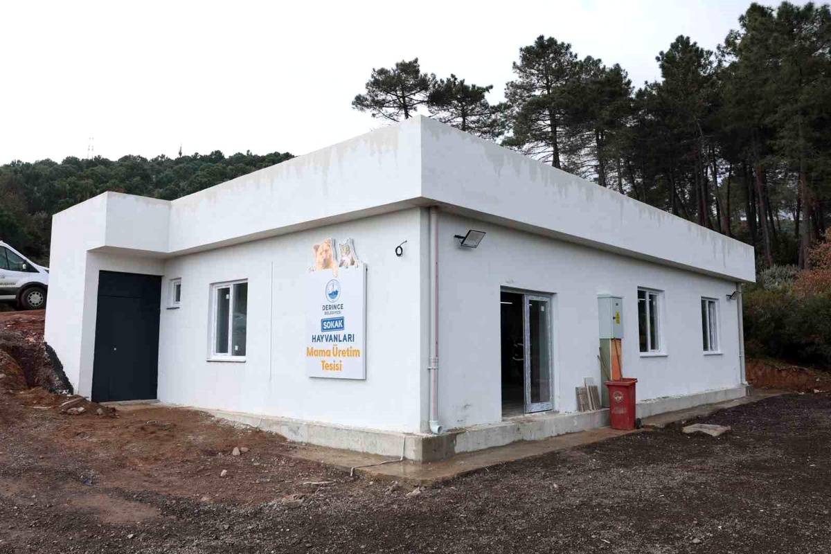 Derince\'de Sokak Hayvanları Mama Üretim Tesisinin Açılışı Yapılıyor