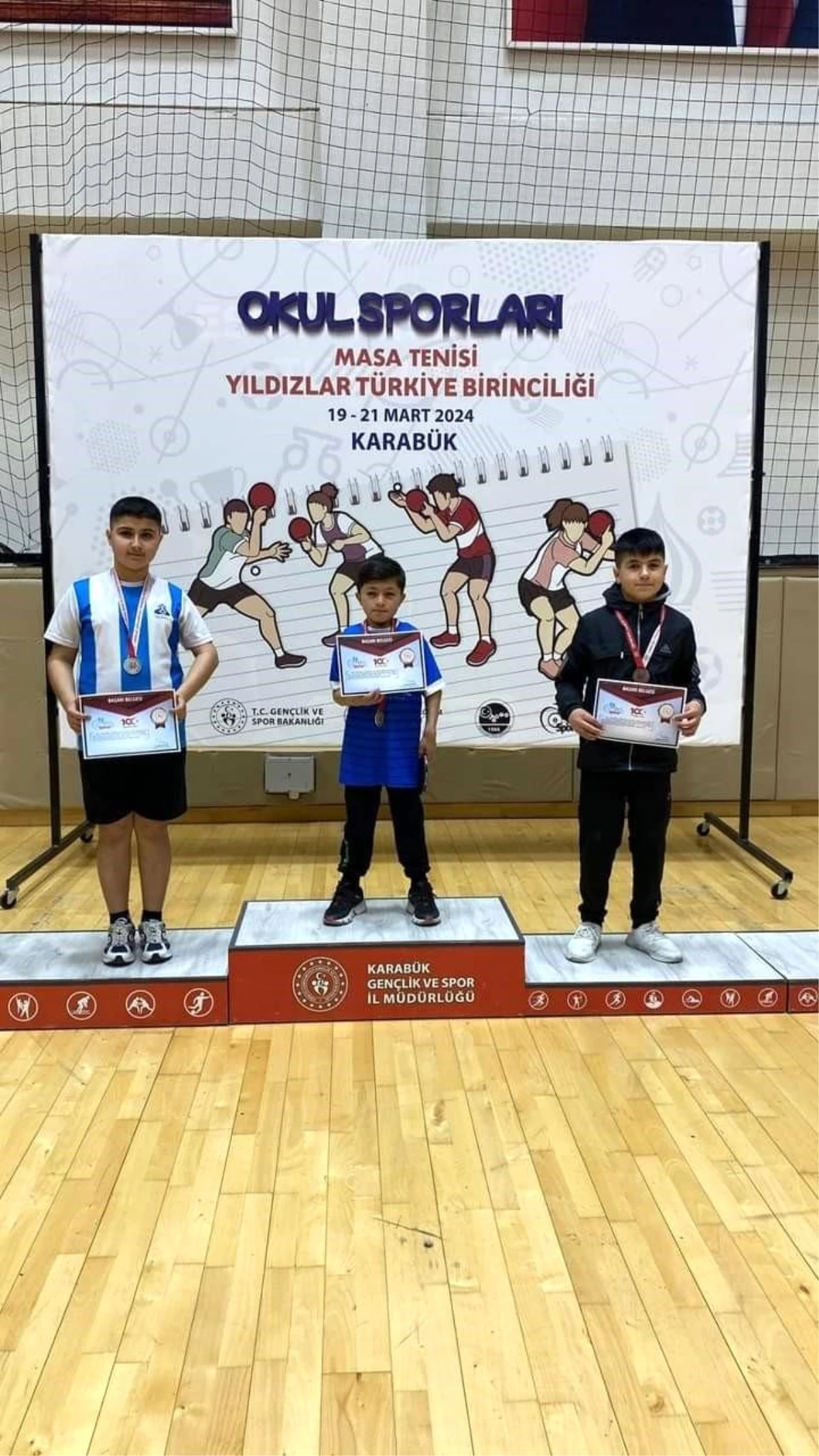 Güroymaklı Ahmet Yasin Aydemir, Okul Sporları Masa Tenisi Yıldızlar Türkiye Birincisi
