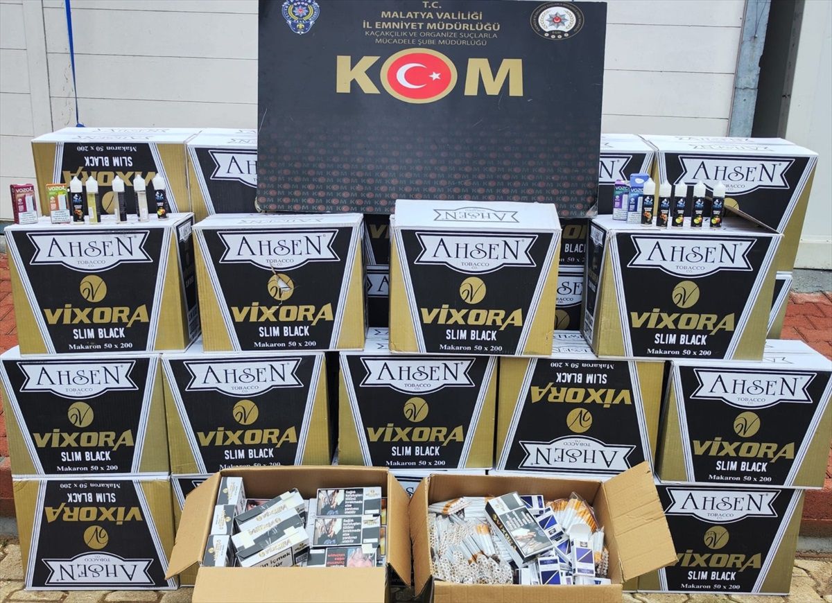 Malatya\'da 315 bin 400 makaron ele geçirildi, 1 şüpheli hakkında adli işlem yapıldı