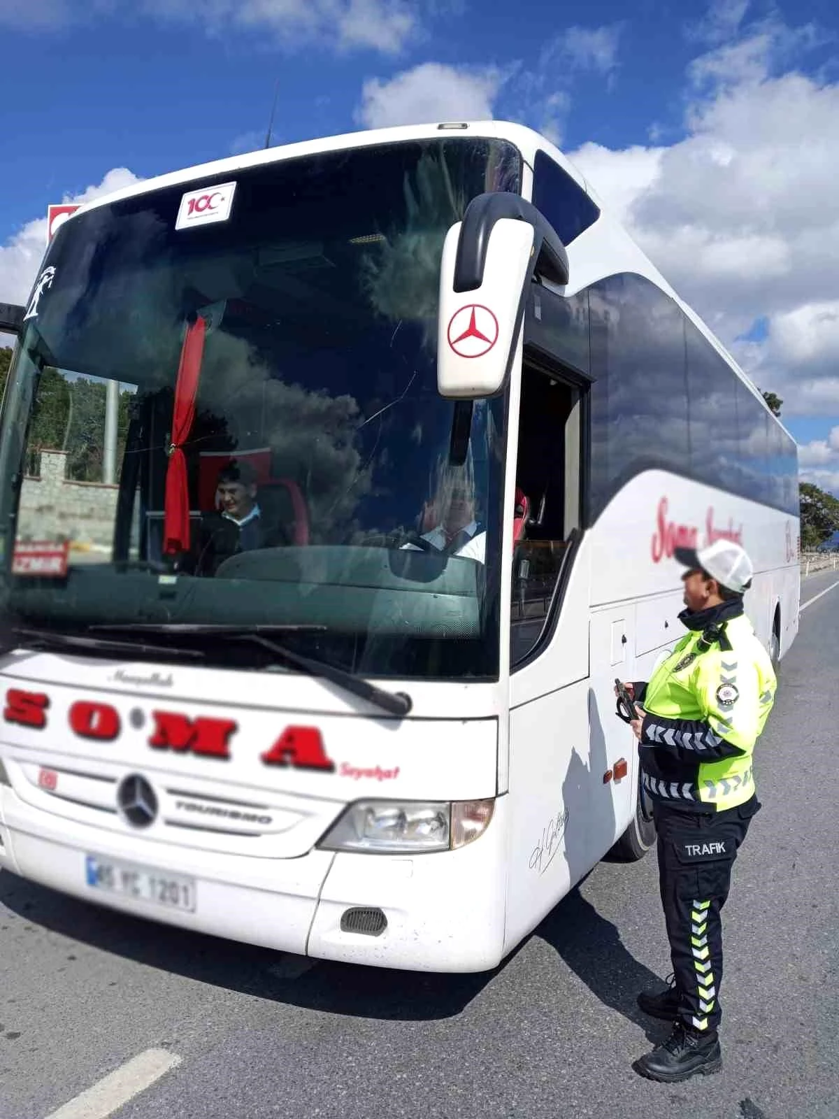 Manisa\'da Şehirlerarası Otobüslere Denetim: 7 Araç ve Sürücüsüne Cezai İşlem Uygulandı