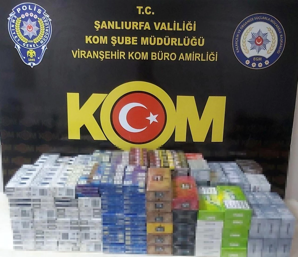 Şanlıurfa\'da bin 660 paket gümrük kaçağı sigara ele geçirildi