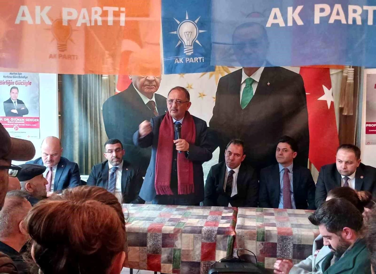 Bakan Özhaseki, Kars\'ta vatandaşlarla buluştu