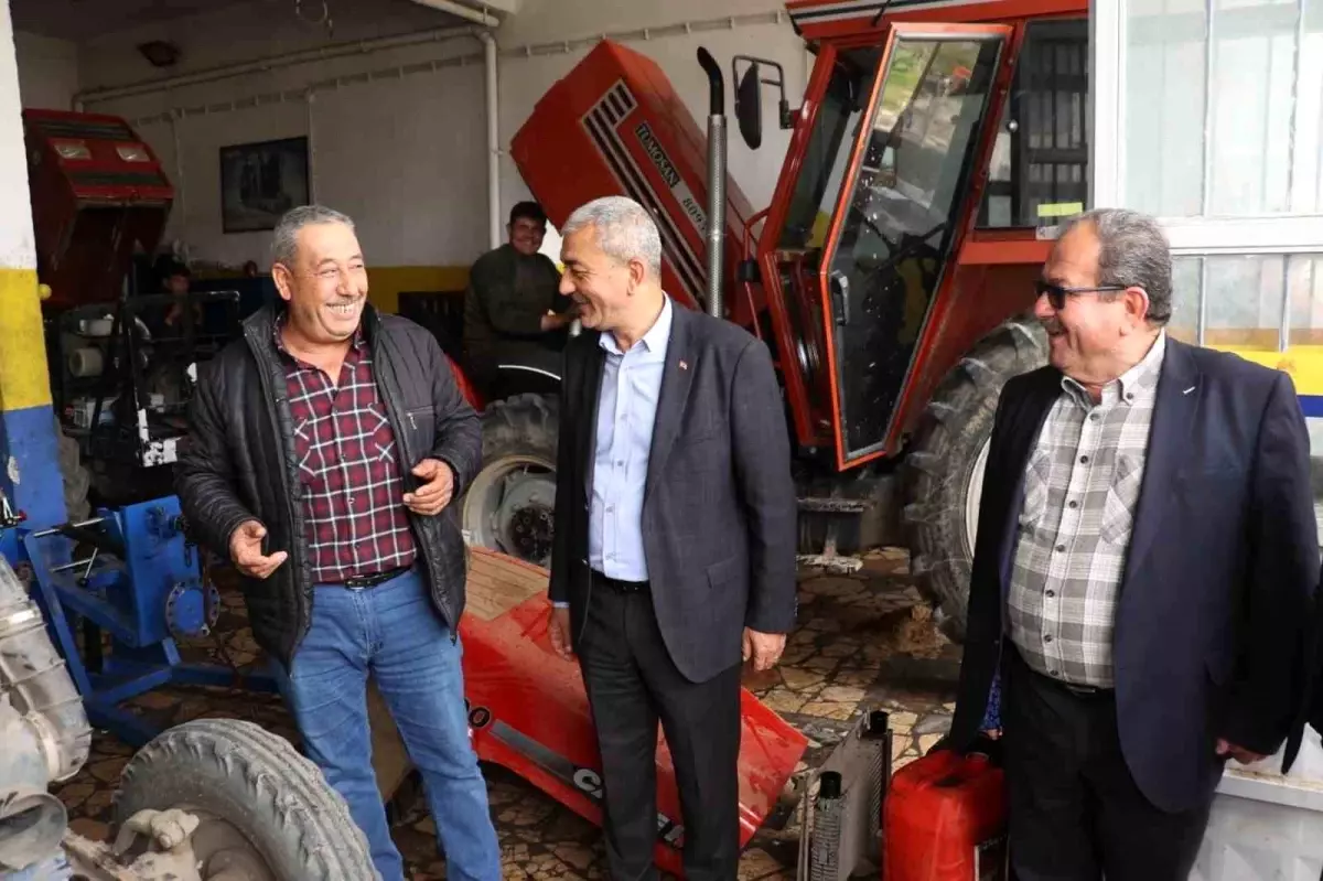 Koçarlı Belediye Başkanı Nedim Kaplan Sanayi Sitesinde Çalışmaları İnceledi