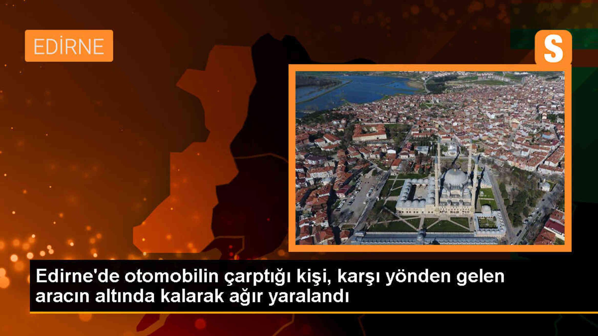 Edirne\'de Otomobil Kazası: Kişi Ağır Yaralandı