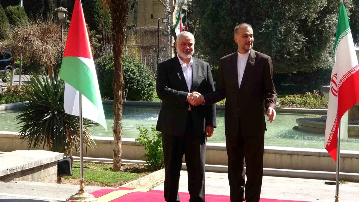 Hamas Siyasi Büro Başkanı İsmail Haniye, İran Dışişleri Bakanı Hüseyin Emir Abdullahiyan ile Görüştü