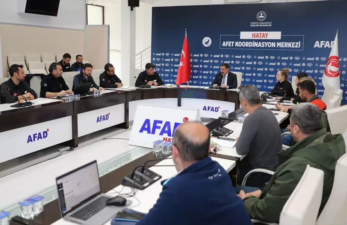 Hatay Valiliği, Sağanak Nedeniyle Kriz Masası Oluşturdu