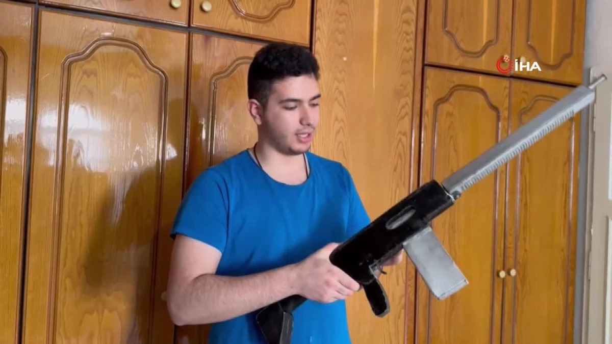 Mardin\'de silah tasarımı ve üretimi yapan lise öğrencisinin hedefi tank ve top yapmak