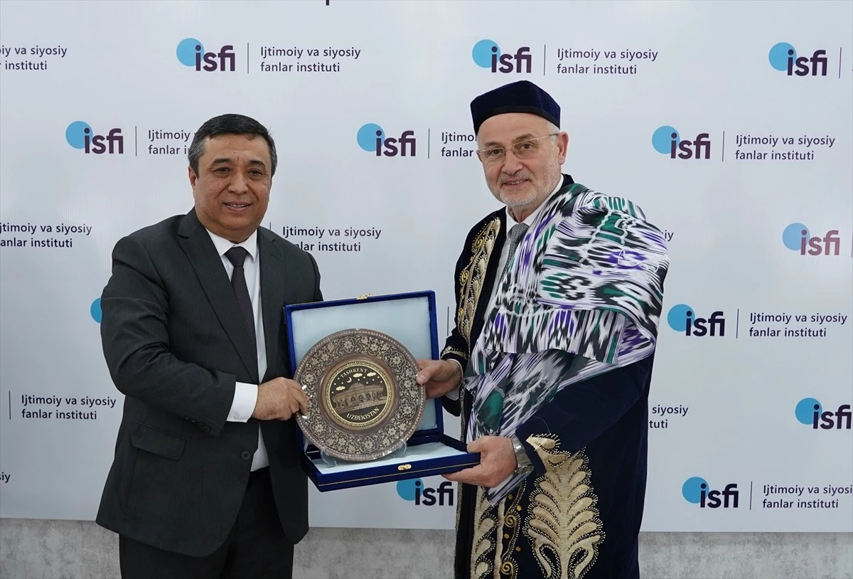 OMÜ Rektörü Yavuz Ünal\'a Özbekistan\'da fahri profesörlük unvanı verildi