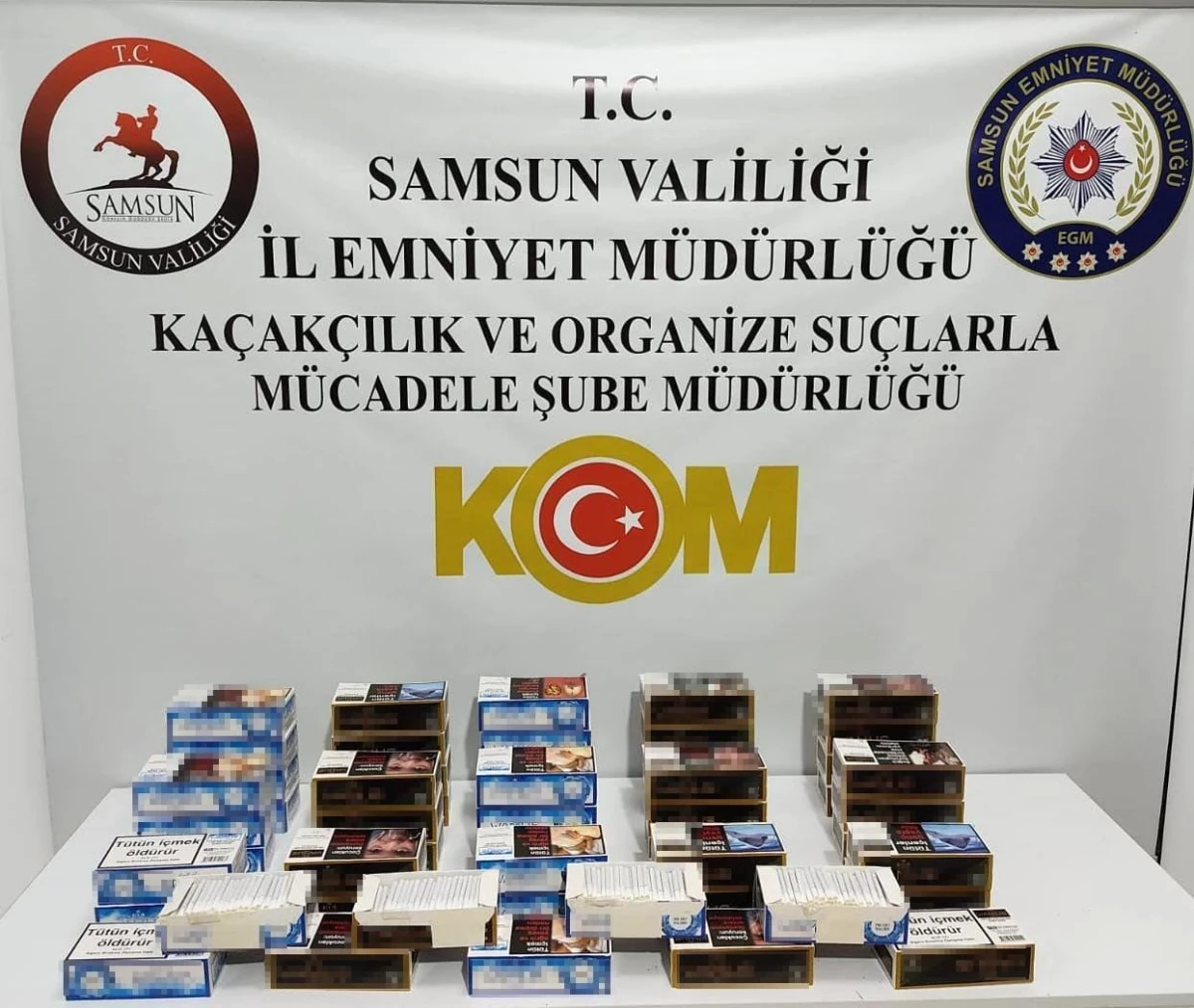 Samsun\'da 11 Bin İçi Tütün Doldurulmuş Makaron Ele Geçirildi