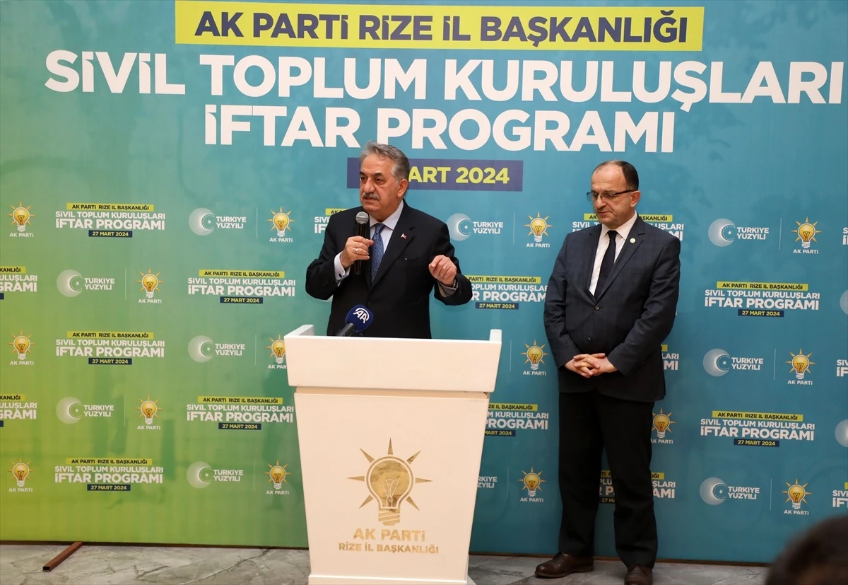 AK Parti Genel Başkan Yardımcısı Hayati Yazıcı: Biz siyasi rekabeti projeler üzerinden sürdürmeyi hedefleyen bir siyasi anlayışa sahibiz