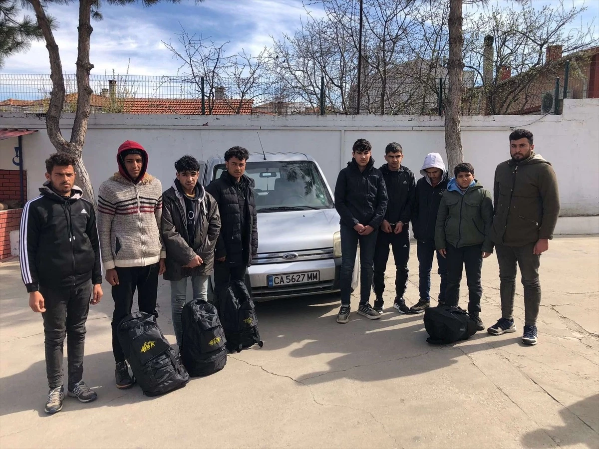 Edirne\'de 8 düzensiz göçmen yakalandı