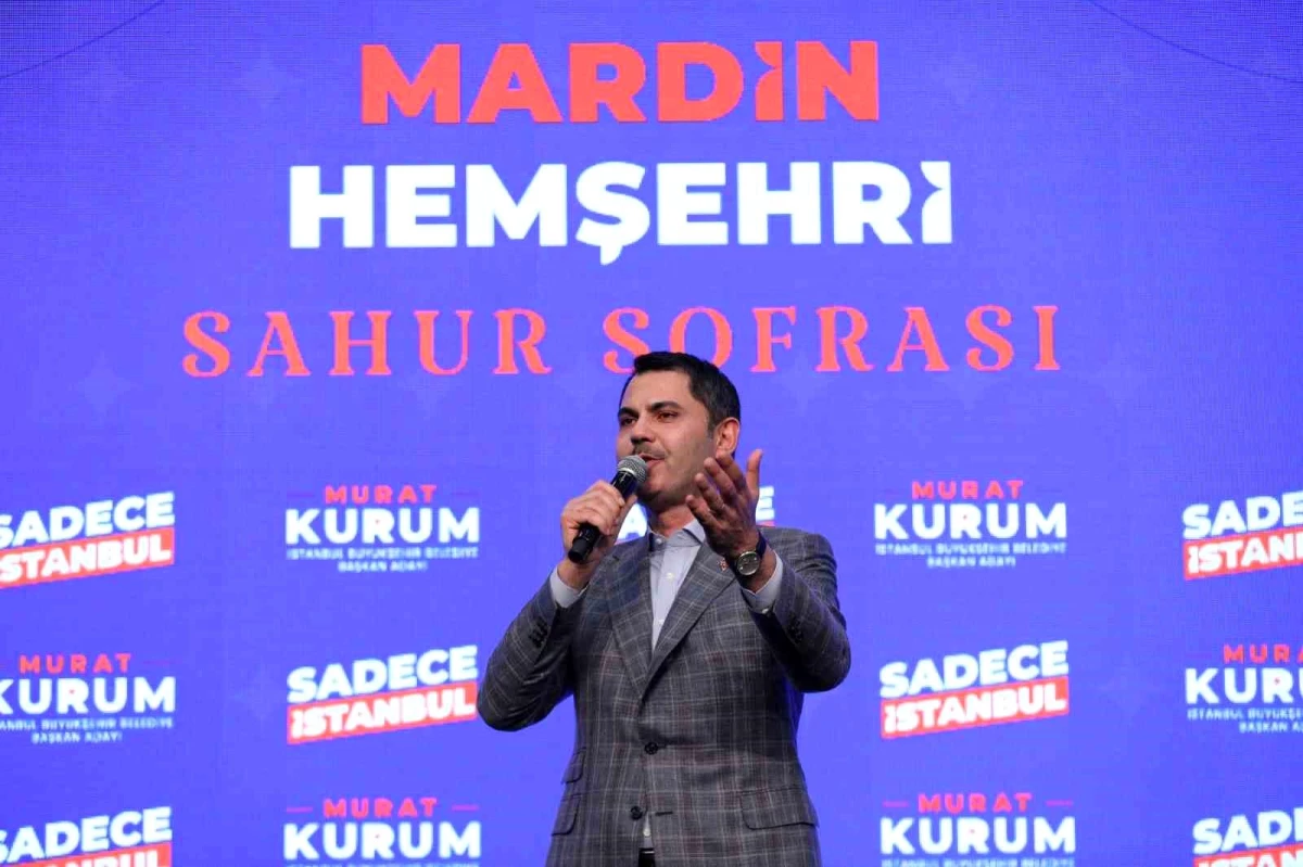 Murat Kurum, Mardin Hemşehri Sahur Sofrası\'nda Vatandaşlarla Buluştu