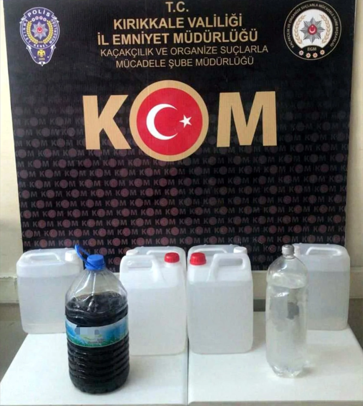 Kırıkkale\'de 6 litre sahte içki ve 27 litre etil alkol ele geçirildi, 1 şüpheli gözaltına alındı
