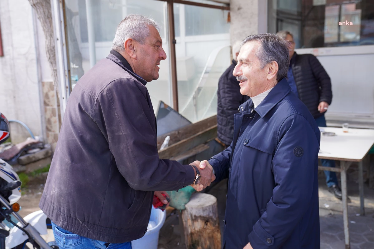 Tepebaşı Belediye Başkanı Ahmet Ataç, Yeşiltepe Mahallesi\'ndeki Esnafı Ziyaret Etti