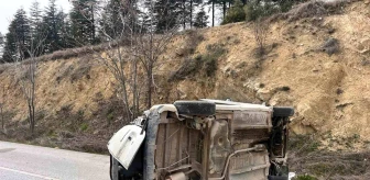 Burdur'da Ticari Araç Takla Attı: 1 Yaralı