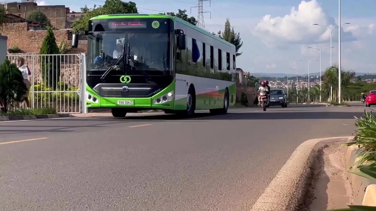Çin Yapımı Elektrikli Otobüsler Ruanda\'da Popülerlik Kazandı