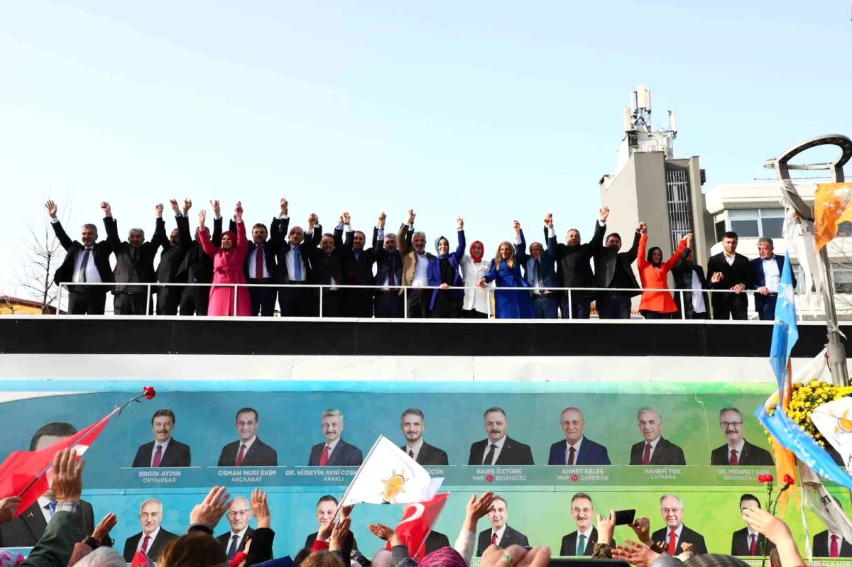 AK Parti Ortahisar İlçe Mitinginde Projeler Konuşuldu