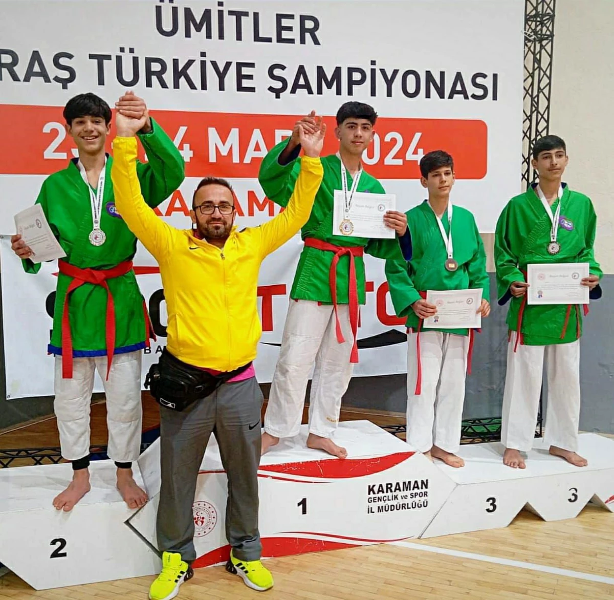 Diyarbakır Büyükşehir Belediyesi Sporcuları Ümitler Kuraş Türkiye Şampiyonasında Derece Elde Etti