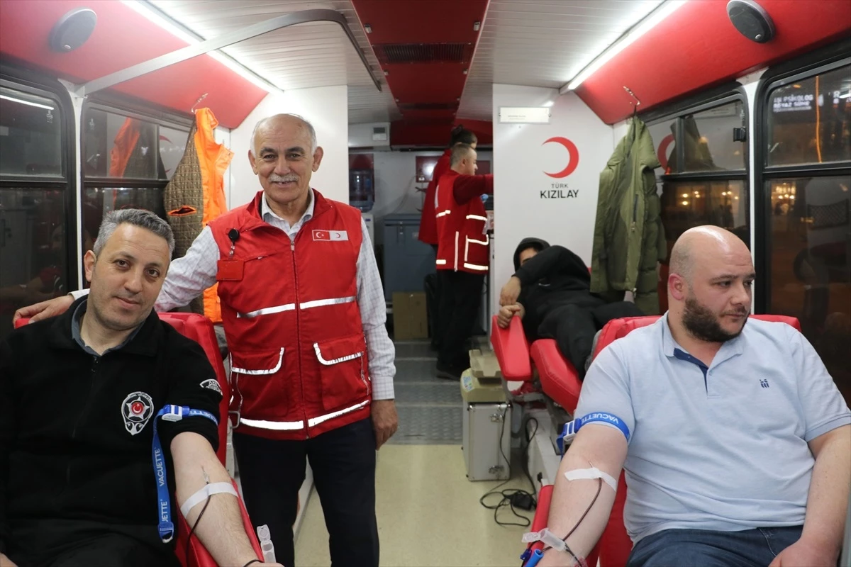 Havza\'da Türk Kızılayı Kan Bağışı Çalışması