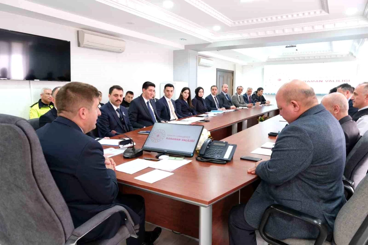 Karaman\'da seçim güvenliği toplantısı yapıldı