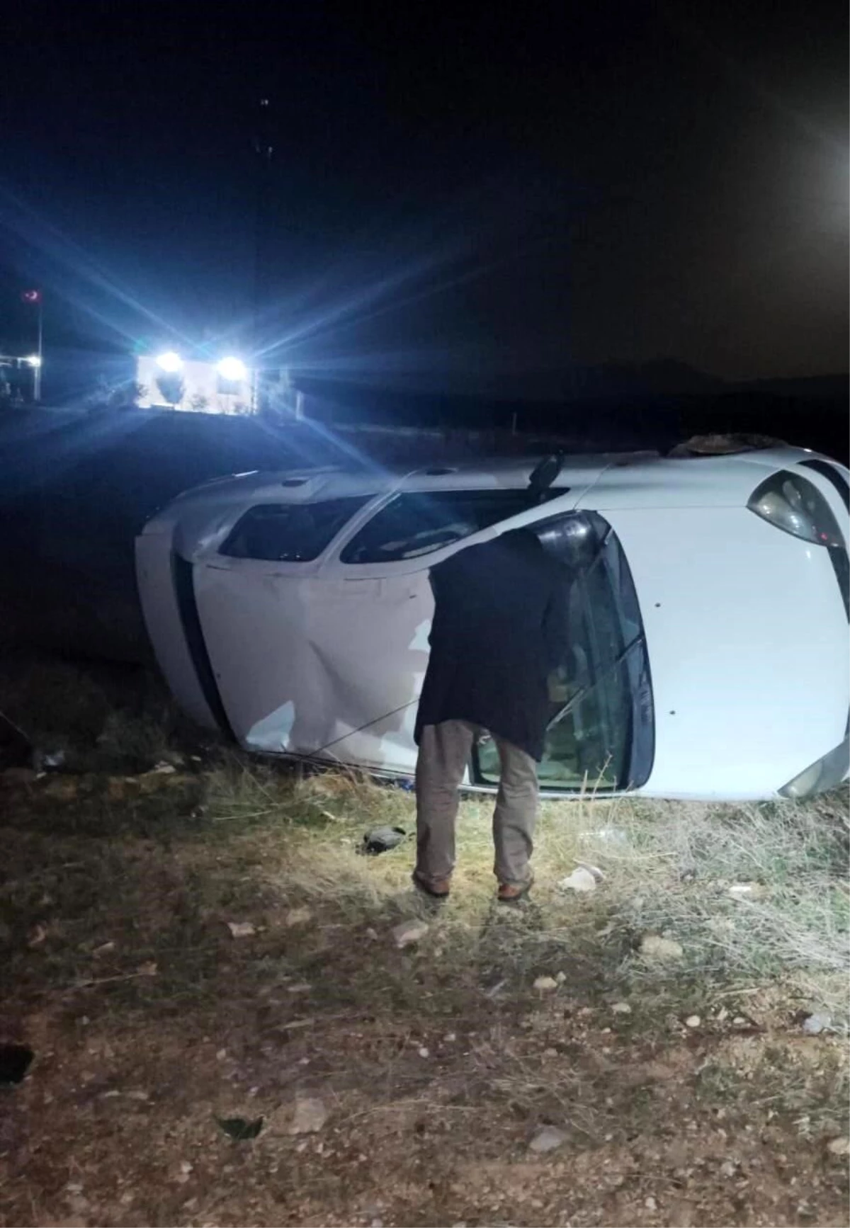 Konya Ereğli\'de Kontrolden Çıkan Otomobil Takla Attı: 1 Yaralı