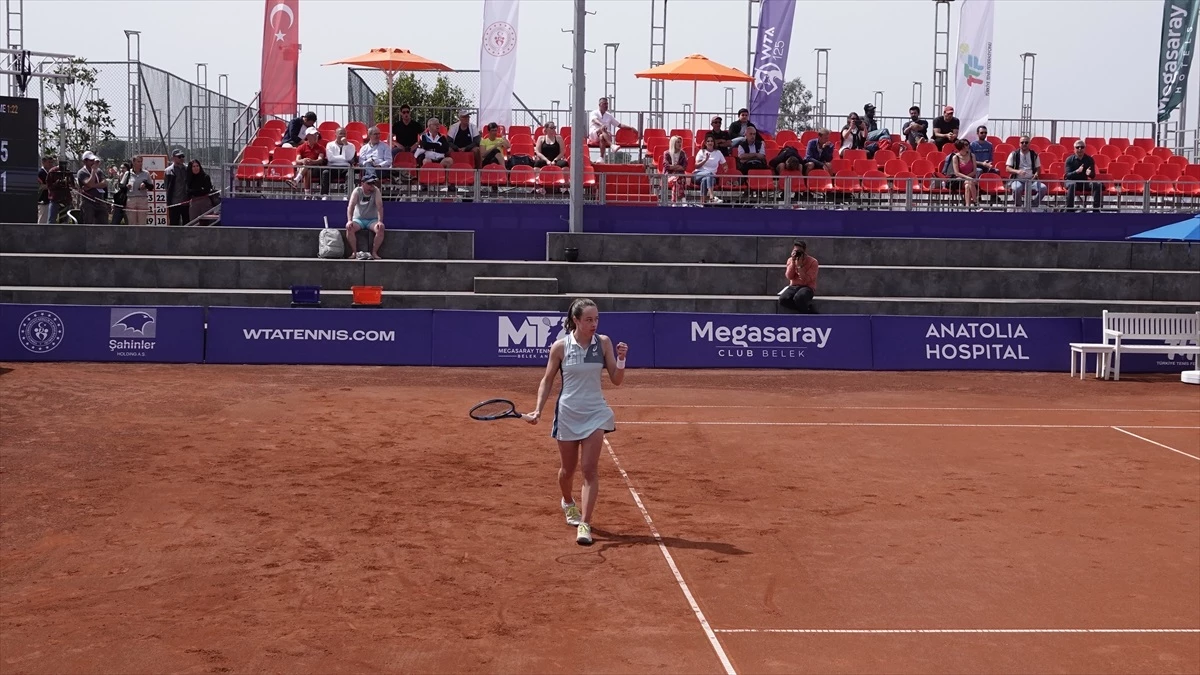 Milli tenisçi Zeynep Sönmez, Megasaray Hotels Açık\'ta çeyrek finale yükseldi