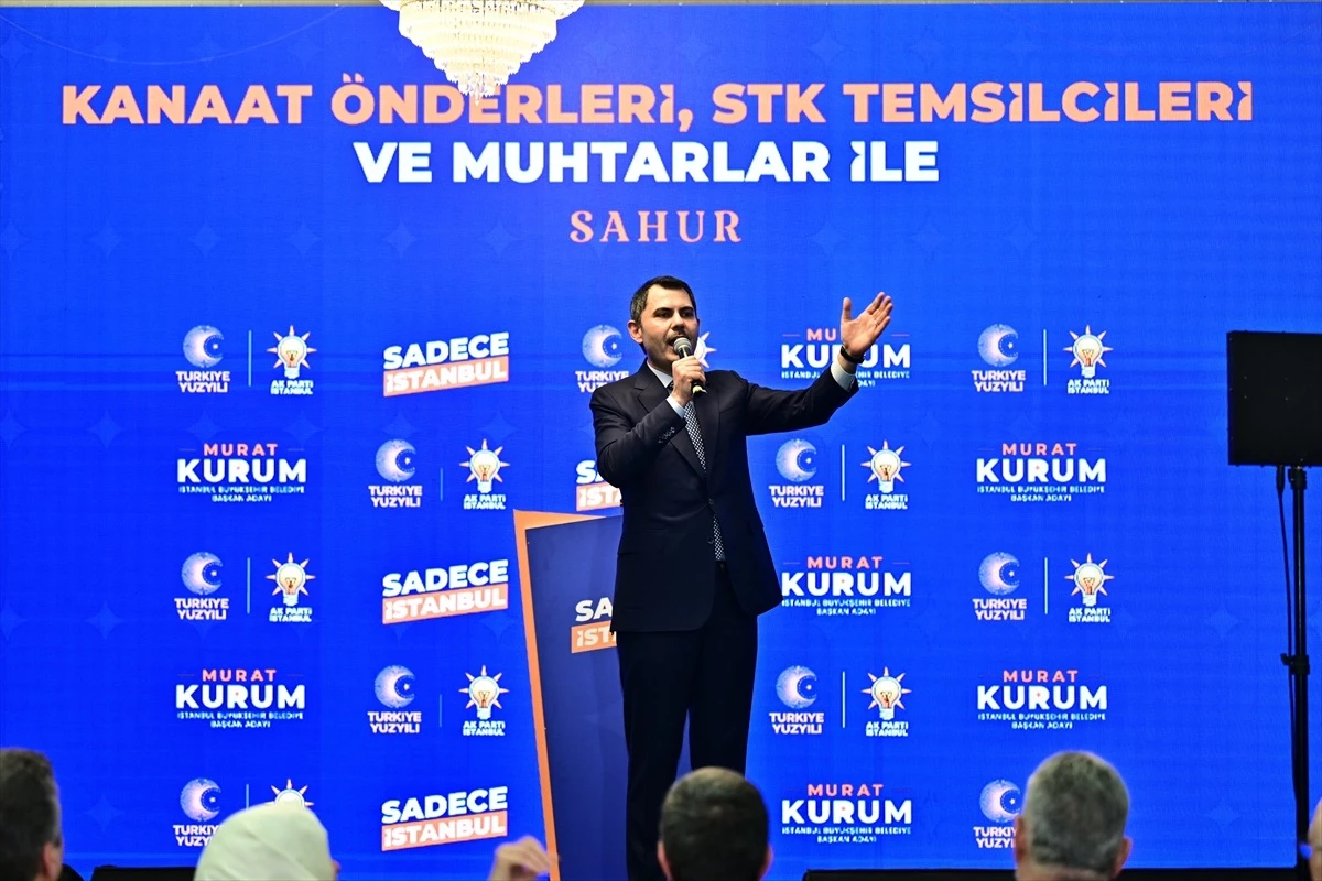 Murat Kurum, İstanbul\'un geleceğini konuştu