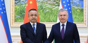 Özbekistan Cumhurbaşkanı Mirziyoyev, Çin'in Sincan Uygur Özerk Bölgesi Valisi Tuniyaz ile görüştü