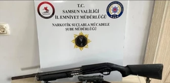Samsun'un Bafra ilçesinde silah ele geçirilen 3 kişi gözaltına alındı