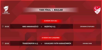 Ziraat Türkiye Kupası Yarı Final Maçlarının Programı Açıklandı