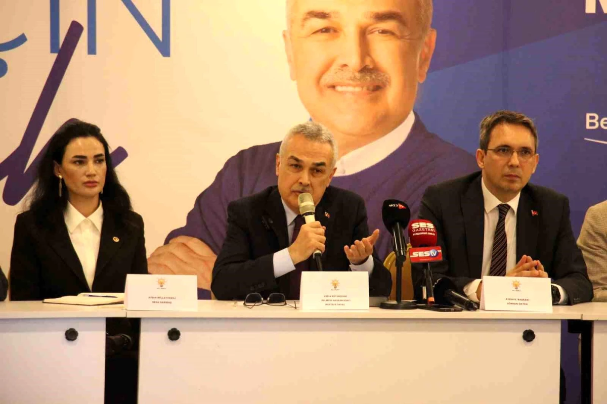 Cumhur İttifakı Aydın Büyükşehir ve 17 ilçe belediye başkanları basın toplantısı düzenledi
