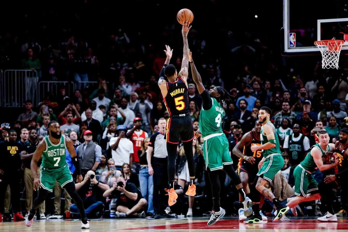 Atlanta Hawks, Dejounte Murray\'nin son saniye basketiyle Boston Celtics\'i mağlup etti